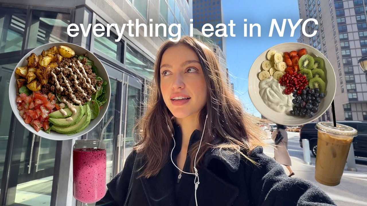 what i eat as a busy girl living in nyc | healthy & easy meals - YouTube video featuring the word plan for