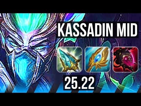 KASSADIN vs FIZZ (MID) | Rank 10 Kassadin | NA Grandmaster | 25.22