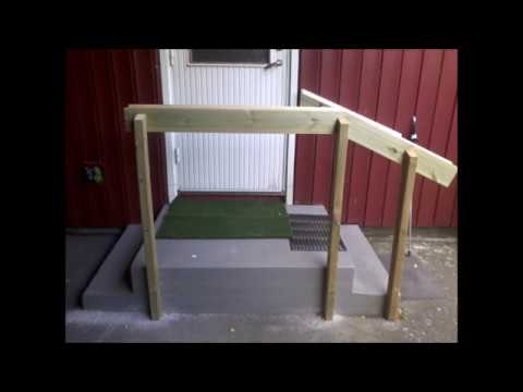 Montera handikapp räcke i trä