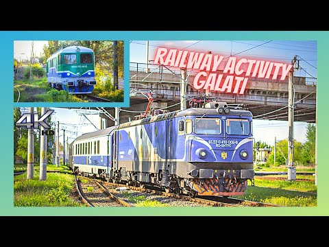 Activitate Feroviara in Gara Galati / Railway Activity in Galati Station | Trenuri