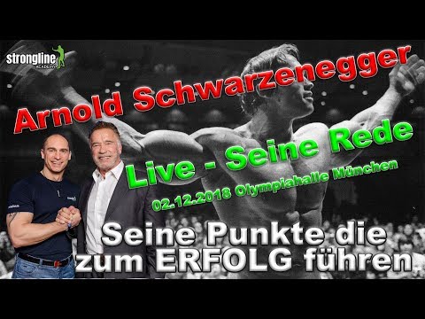 Arnold Schwarzenegger live - Stay Hungry - 02.12.2018 Olympiahalle München - Motivation - Erfolg