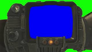 Fallout New Vegas Pip-Boy green screen/blue screen #greenscreen