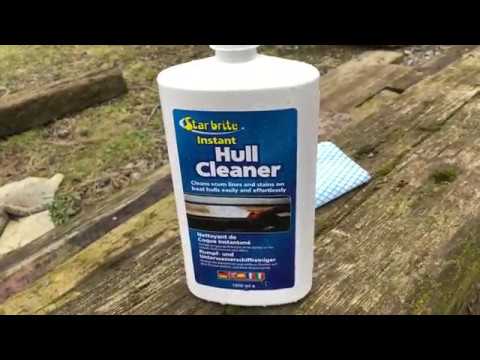 Review of Starbrite Instant Hull Cleaner on Princess 32 Boat (UK) - IT WORKS