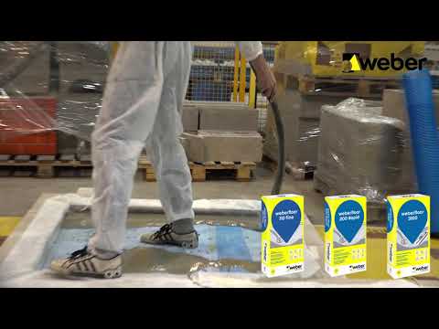 Kā pareizi strādāt ar Weber grīdas ieliešanas iekārtu?