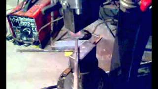 preview picture of video 'Pneumatic Power Hammer home-made 1 test'