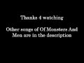 Of Monsters And Men - From Finner - Lyrics [My Head Is An Animal] HD