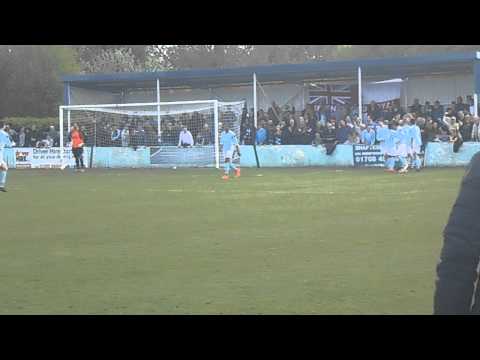 Brentwood Town 5-0 Thurrock.  Ryman Isthmian League Division 1 North PlayOff Final.  Sun3May2015