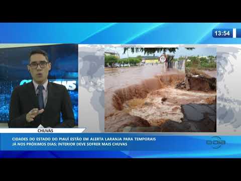 O DIA NEWS 09 01 2020  PiauiÌ estaÌ em alerta laranja para temporais nos proÌximos dias