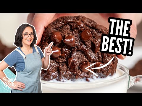 THE BEST Chewy Double Chocolate Chip Cookies