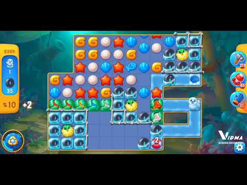 Fishdom. 8369 level no boosters and diamonds. 10 moves