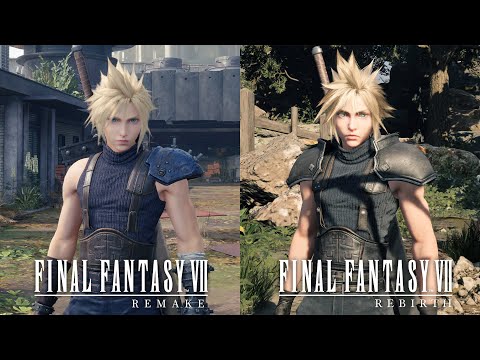 FF7 Rebirth VS. FF7 Remake - Combat & Graphics Comparison