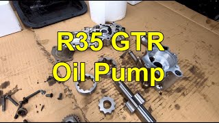 Inside a Nissan R35 GTR oil pump