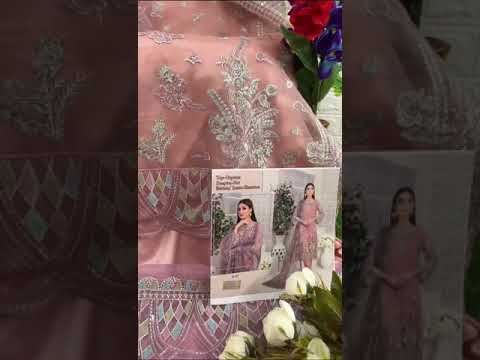 Hoor Tex H-83 Heavy Organza Wholesale Pakistani Suit – product video thumbnail