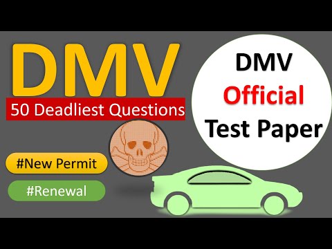 DMV Practice Test 2023 Official Written Test Paper: The 50 Deadliest Questions