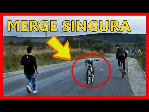 BICICLETA MERGE SINGURA ? :)) BIKE CRASH TEST ROMANIA :)) :))