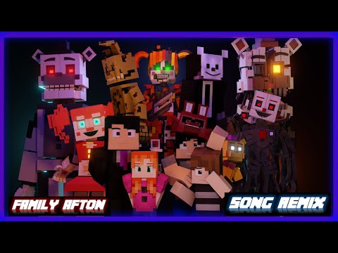 Afton Family | Minecraft FNaF Animated Music Video (Remix by @APAngryPiggy )