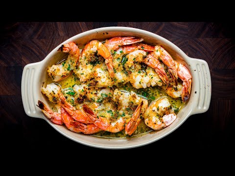 Shrimp Oreganata - Baked Shrimp with Garlic Butter Breadcrumbs