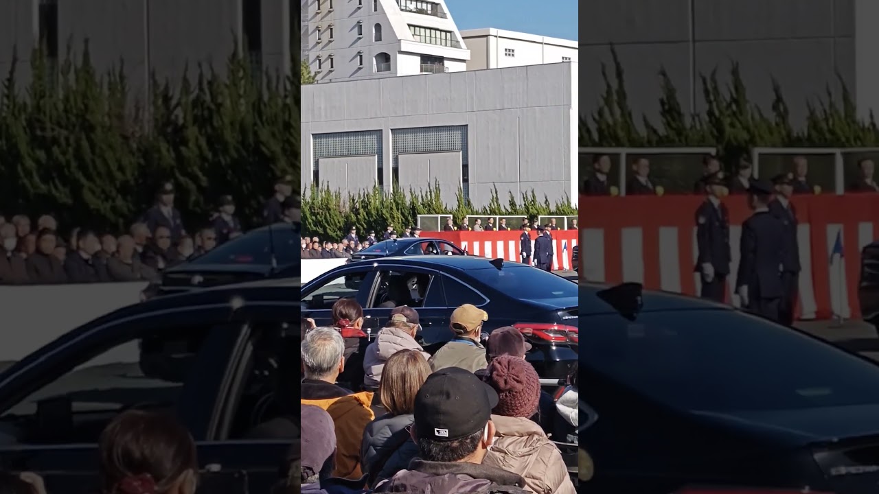 クラウン儀礼オープンカー、クラウン覆面パトカー🚨、要人送迎👮、【令和8年神奈川県警察年頭視閲式、神奈川県警察第一機動隊訓練場】👮🚨