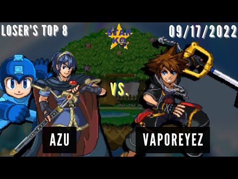 Azu (Marth, Mega Man) vs. VaporeyeZ (Sora) - Loser's Top 8 - Star KO 2