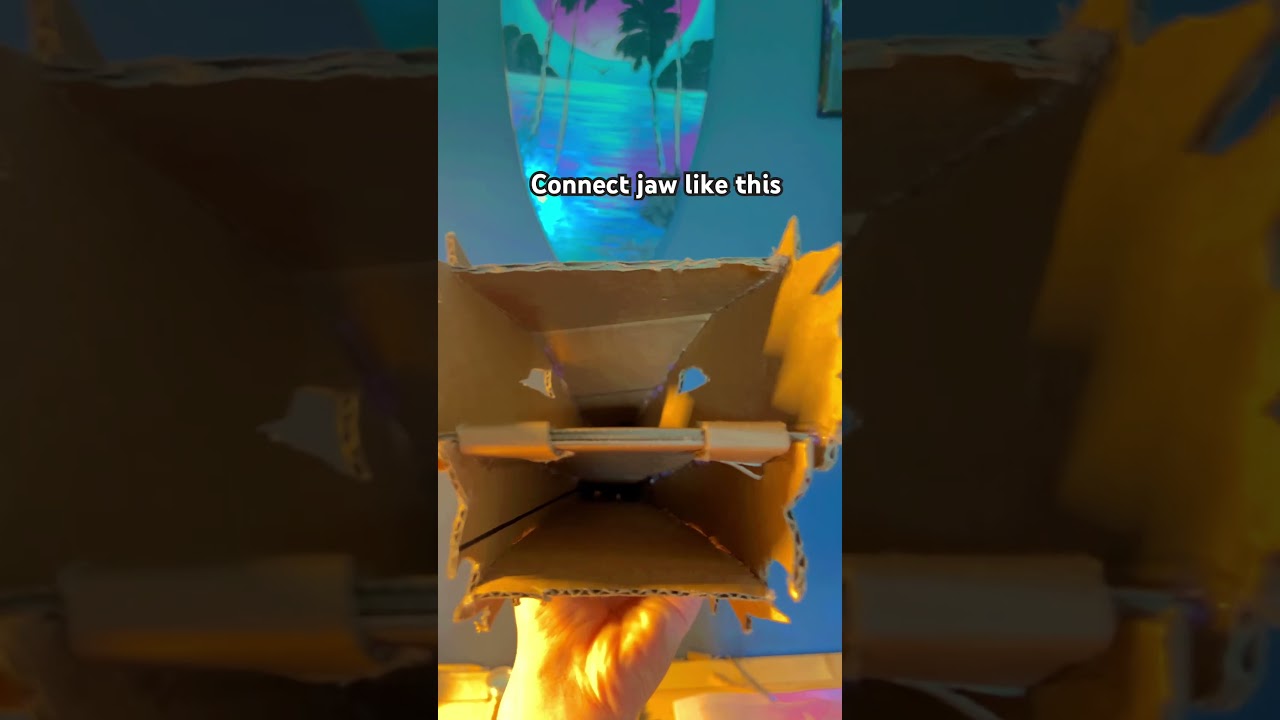 How to make a cardboard dragon puppet! #dragonpuppets #dragonpuppeteer #tutorial #dragoncraft #art