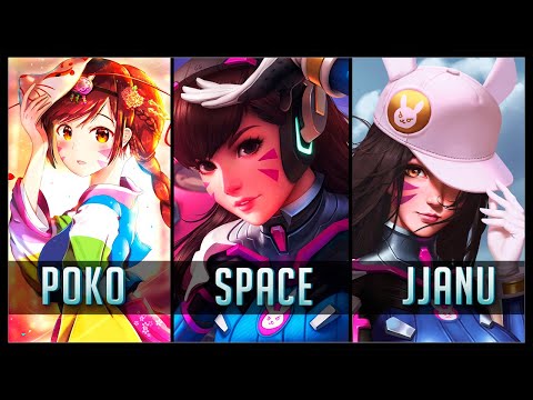 POKO vs SPACE vs JJANU - Gods of D.VA 😱 | Overwatch Moments