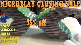 MICROPLAY CLOSING SALE 75% OFF GAMES AND MERCHANDISE|40+ Games