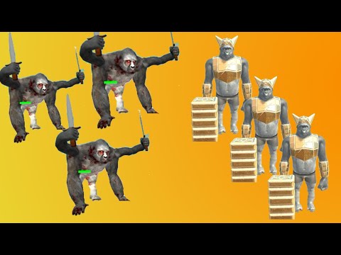 MUTANT GORO BROTHERS ATTACK 3X PRIMATES  - ANIMAL REVOLT BATTLE SIMULATOR