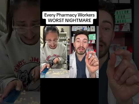 THE WORST PILLS TO COUNT #pharmacist #pharmacy #doctorreacts #pharmacytechnician #medicine #shorts