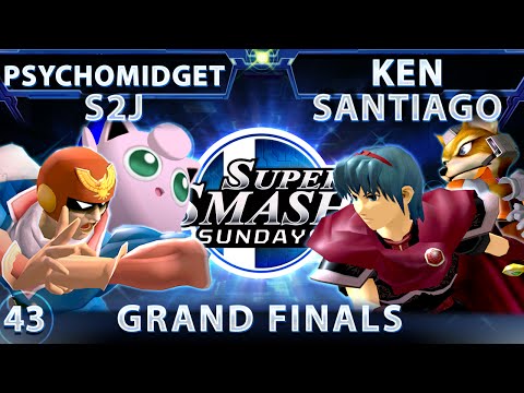 SSS 43 - PsychoMidget & S2J (Blue) Vs. Ken & Santiago (Red) SSBM Grand Finals - Smash Melee