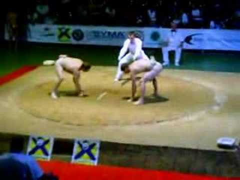 sumo 2007 european championships stiliyan georgiev(BUL)vs (RUS)