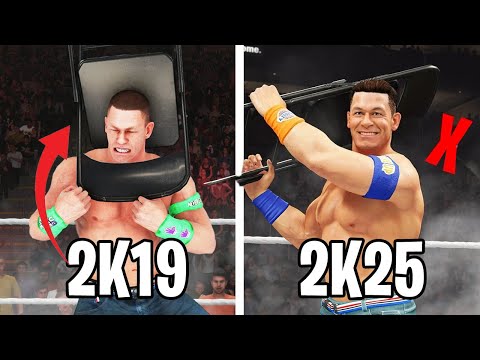 16 Things WWE 2K19 Did Better Than WWE 2K25 (Squash match,chair action)