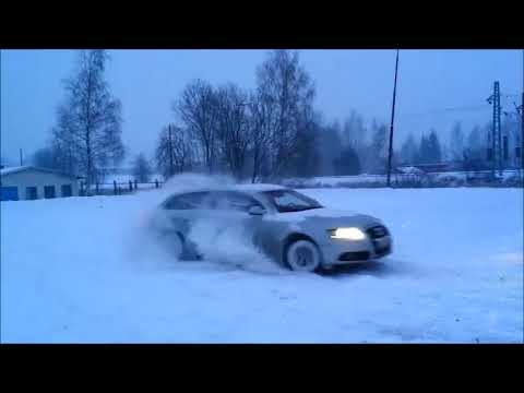 Audi A6 4F Quattro 4.2FSi s-line drift on snow