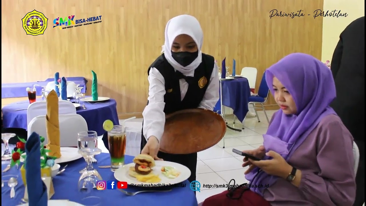 Kegiatan Praktik F&B Service Kelas XI-AP || SMK Mahadhika 3 Jakarta