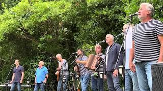 Fisherman’s Friends singing No Hopers ,Jokers and Rogues at Penlee Park 2024