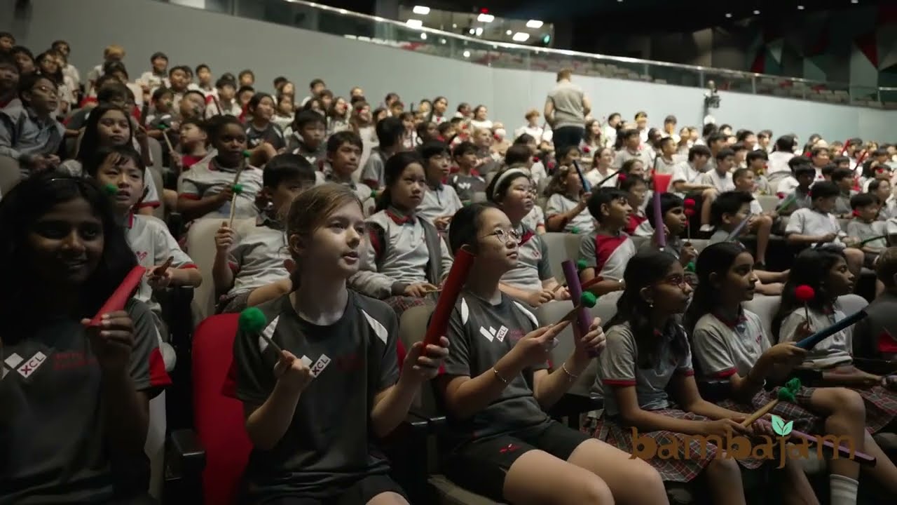 Bambajam school show with students