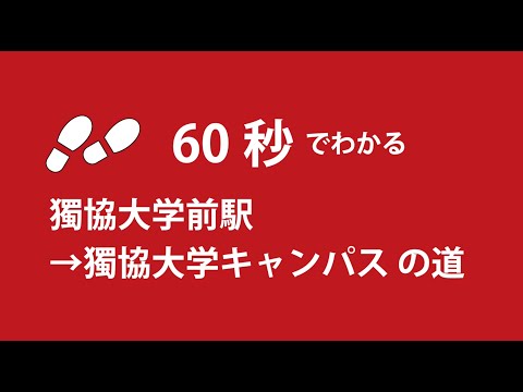 フランス語学科 【獨協大学へのアクセス】60秒でわかる 獨協大学駅 から 獨協大学キャンパスまでの道