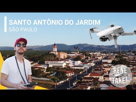 Santo Antônio do Jardim - SP Visto de cima, imagens de drone