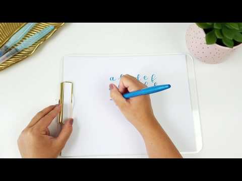 Calligraphy Alphabet A-Z for Beginners | Pentel Brush Pen Calligraphy |