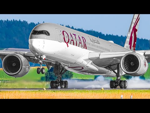 ✈️ 100 CLOSE UP TAKEOFFS & LANDINGS 🇨🇭 Zurich Airport Plane Spotting Switzerland [ZRH/LSZH]