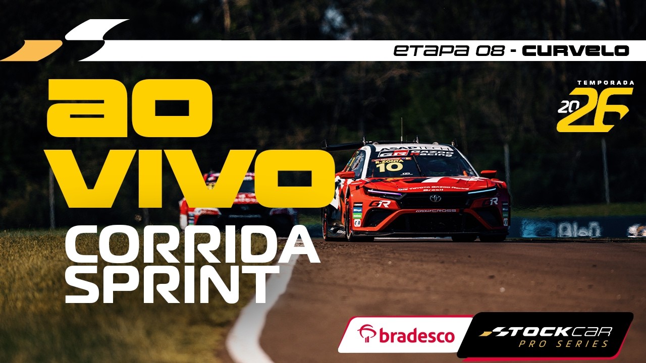 BRADESCO STOCK CAR 2026 AO VIVO | 8ª ETAPA - CORRIDA SPRINT | CURVELO, MG