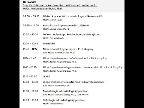 Kardioakademie IKEM - Specifická témata v kardiologii