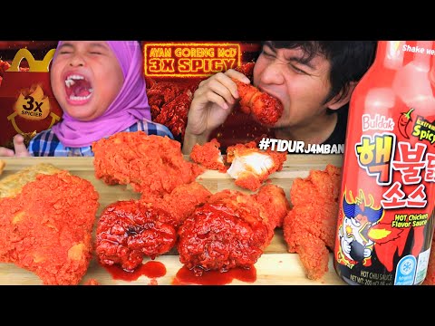 PAD4HH! makan AYAM GORENG McD 3X SP1CY celop SOS SAMYANG 2X SP1CY (J4NGAN MAKAN!)
