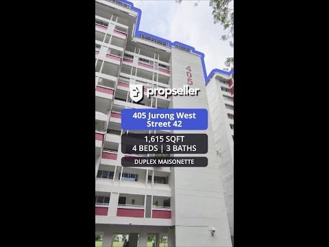 405 Jurong West Street 42, 405 Jurong West Street 42, 4 Bedrooms, 1,615 sqft, HDB Flat For Sale, by ADNIX LIU, 500158574 - PropertyGuru.com.sg