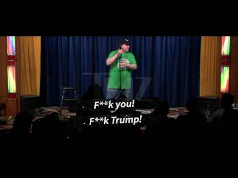 Awkward: Comedian John Caparulo Gets Hit With A Cocktail Glass After insulting trump