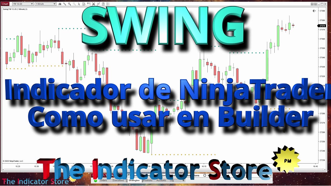Usando el Indicador Swing de NinjaTrader 8 con Builder