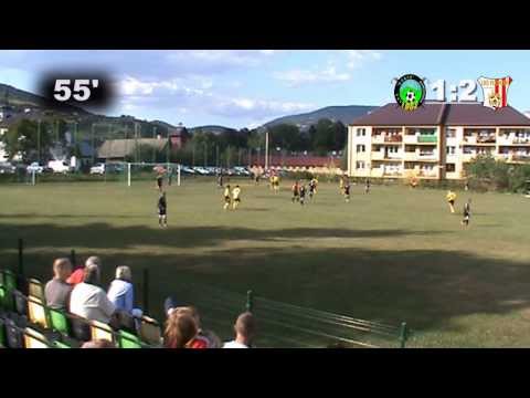 Marcin Jańczy - 1:2 (55') 1 kolejka A klasy: Gorce Kamienica - Płomień Limanowa (15.08.2013r.)