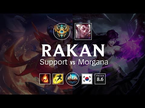 Rakan Support vs Morgana - KR Challenger Patch 8.6