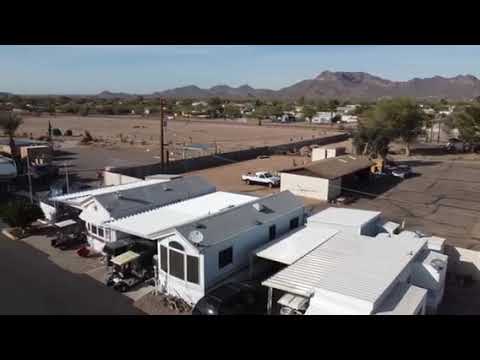 Drone view of the park