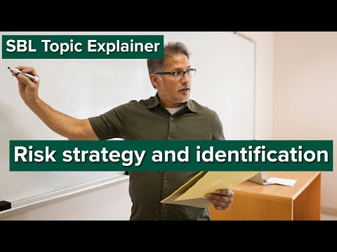 SBL Topic Explainer: Risk Strategy and Identification