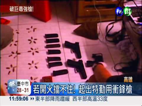 大樓藏槍毒! 荷槍攻堅抄衝鋒槍